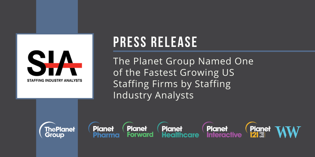 The Planet Group Named One of the Fastest Growing US Staffing Firms by Staffing Industry Analysts